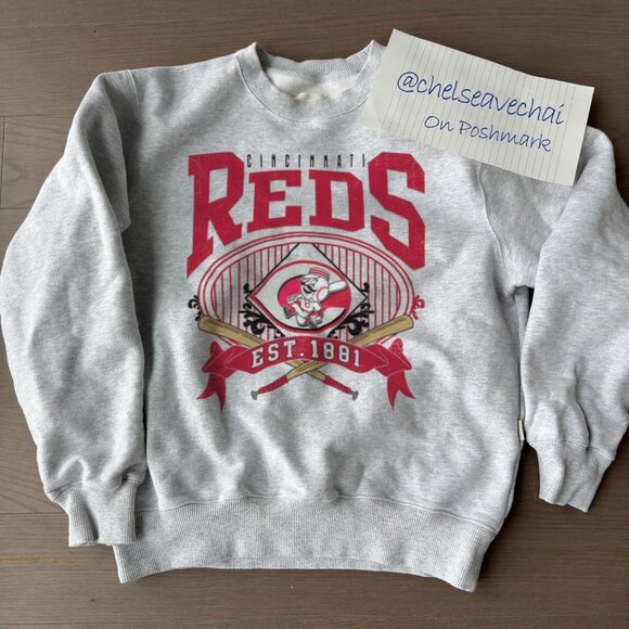 90s Cincinnati Reds Baseball Sweatshirt Retro MLB Cincinnati Reds Shirt tee - Picture 1 of 2